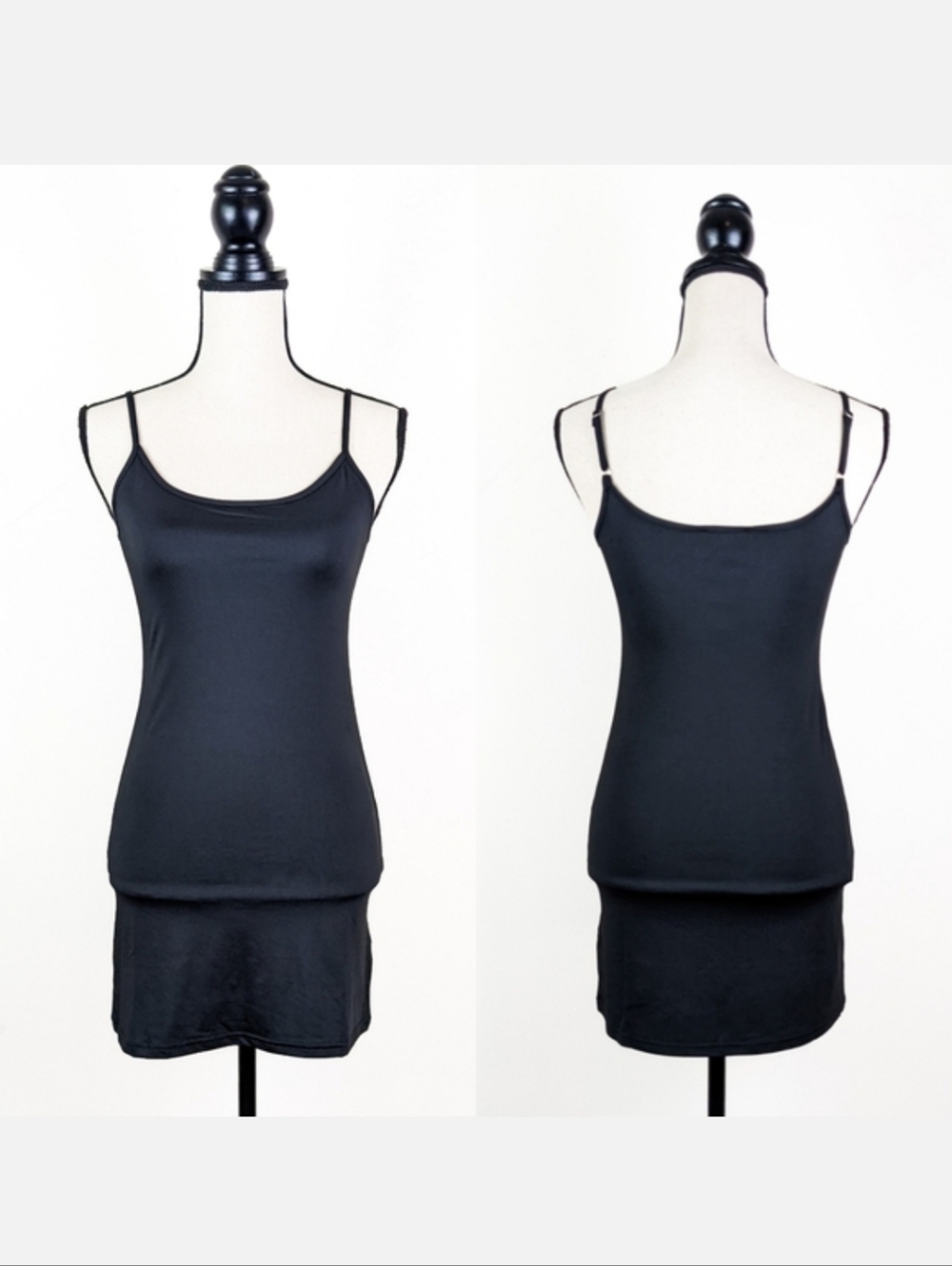 🦋LAST🦋 NWT Blu Pepper Stretchy Cami Dress, Black, Size Large